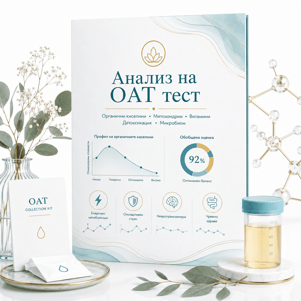 Анализ на резултати от OAT тест - органични киселини анализ на тест за органични киселини, OAT
